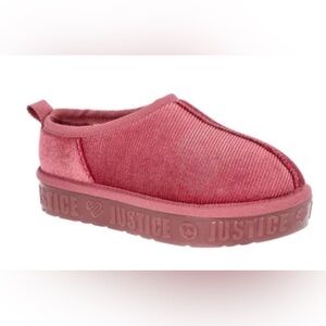 Justice Little Big Girl Platform Clog Slippers, Pink, Size 2